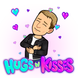 hugging the air, hugs n kisses