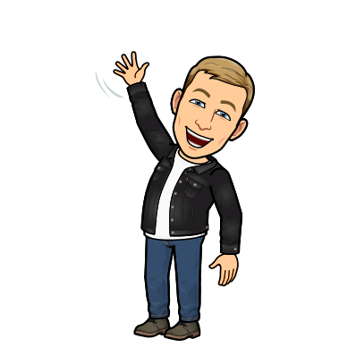 waving enthusiastically