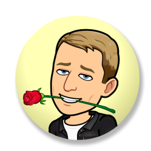 looking romantic with a rose in mouth