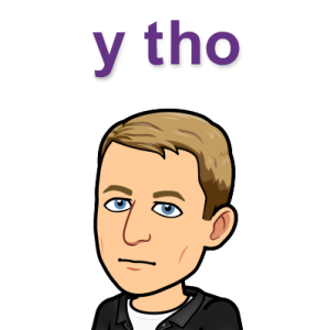 staring blankly, y tho