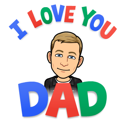 smiling, i love you dad