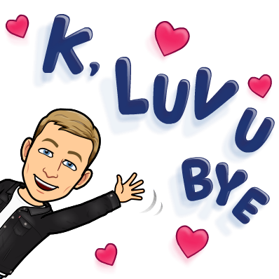 waving, k love you bye