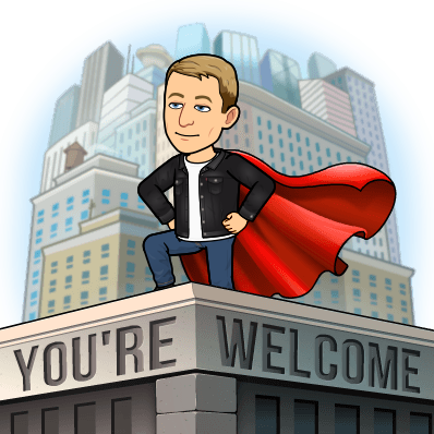 looking like a super hero wearing a cape on the side of a building, youre welcome