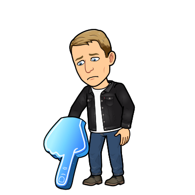 looking sad while wearing a giant foam finger and pointing down