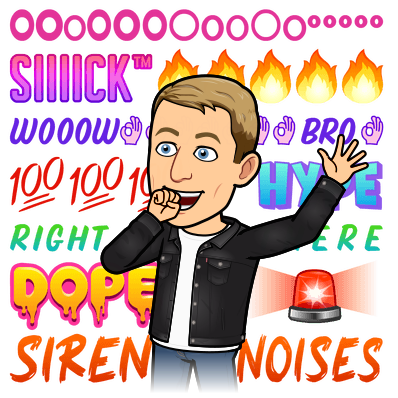 cheering in front of a backdrop of flames, 100, dope, siren emojis, dope