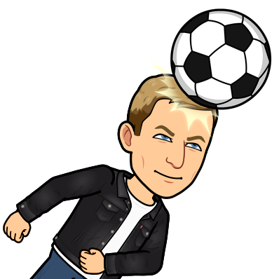 confidently heading a soccer ball