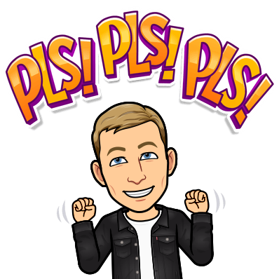 clenched fists shaking excitedly while requesting, please please please