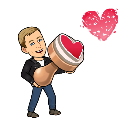 holding a heart stamp