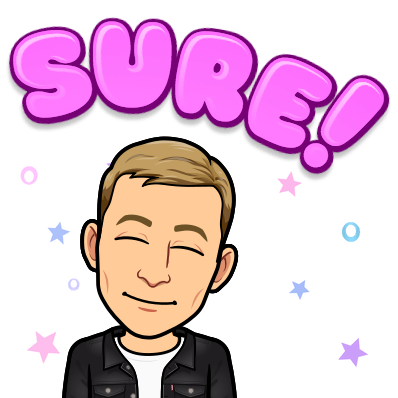 smiling surrounded by stars, sure!