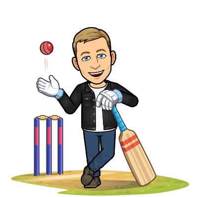 tossing cricket ball and smiling