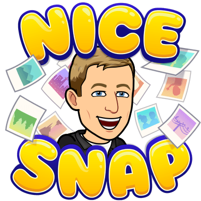 looking excited surrounded by photos: nice snap