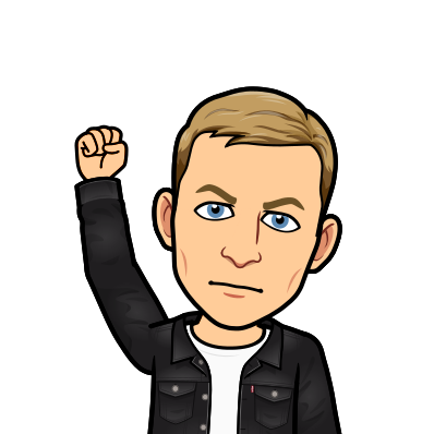 looking angry with fist raised in the air