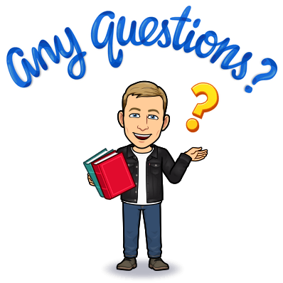 looking helpful holding books, any questions