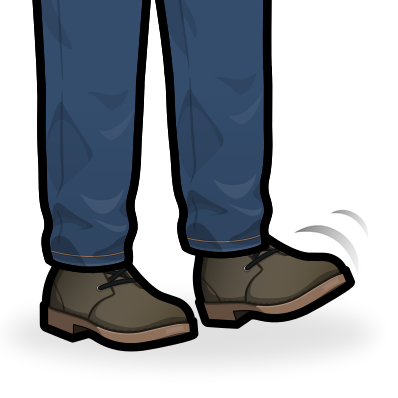 tapping foot impatiently