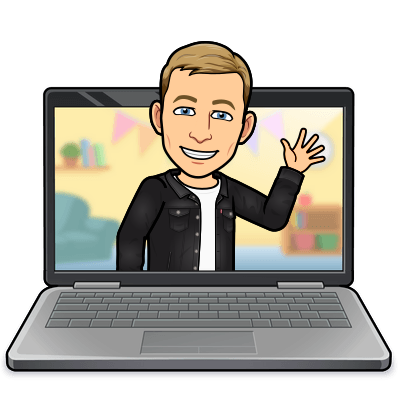 popping out of a laptop waving