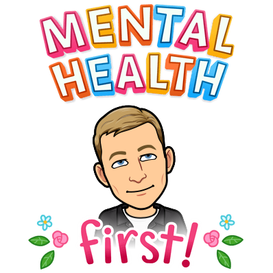 smiling cheerfully, mental health first