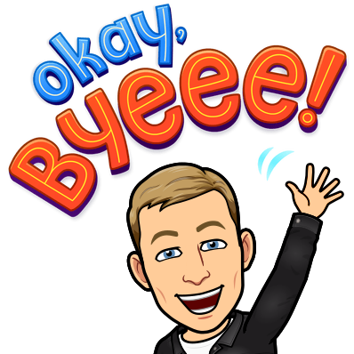 waving joyfully, okay bye