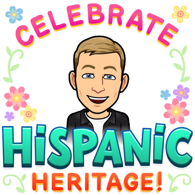 smiling cheerfully surrounded by flowers, celebrate hispanic heritage