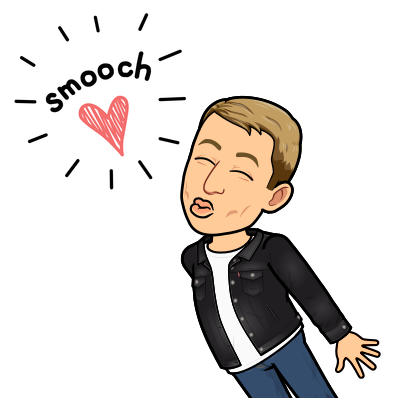 giving a big kiss, smooch