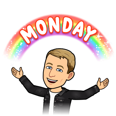 feeling blessed as a rainbow hovers over head, monday