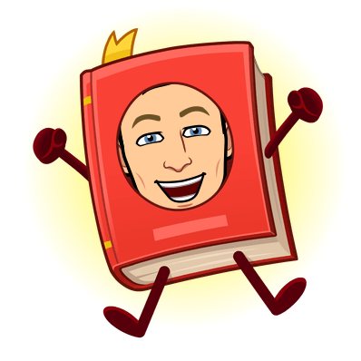 as a book jumping with joy