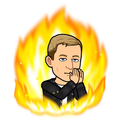 looking blessed with hands in a praying position surrounded by fire