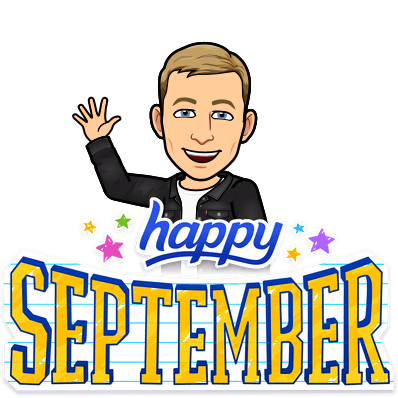 waving warmly, happy september
