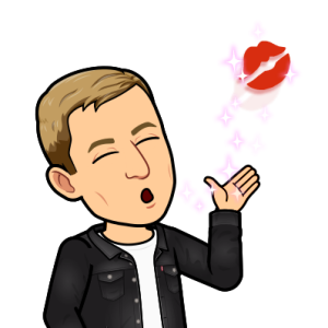 blowing a sparkling kiss