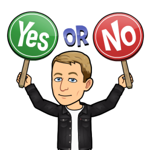 cheerfully raising to paddles, yes or no