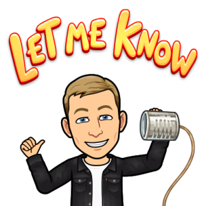 smiling and holding up a tin can phone, let me know