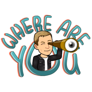 looking through a telescope, where are you